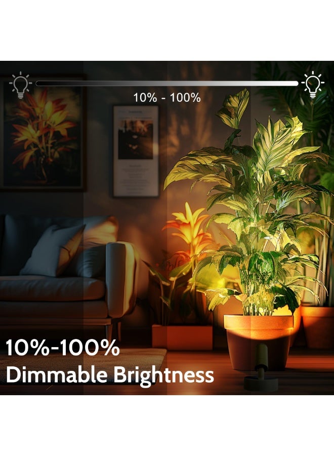 OSHIMA 1Pcs Wireless Spotlights, Indoor Rechargeable Plant Spotlight, Wireless LED Uplighting with Timer＆Dimmable, 3CCT Tree Lights Indoor Battery Operated, for Wall Art Display Dartboard Painting Artwork - Image 3