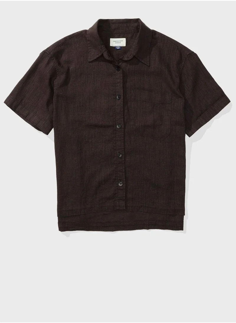 American Eagle Pocket Detail Button Down Shirt