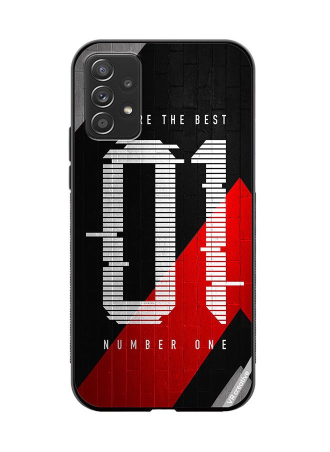 VR CREATIVE Protective Case Cover For Samsung Galaxy A32 5G Number One Design Multicolour  - Image 1