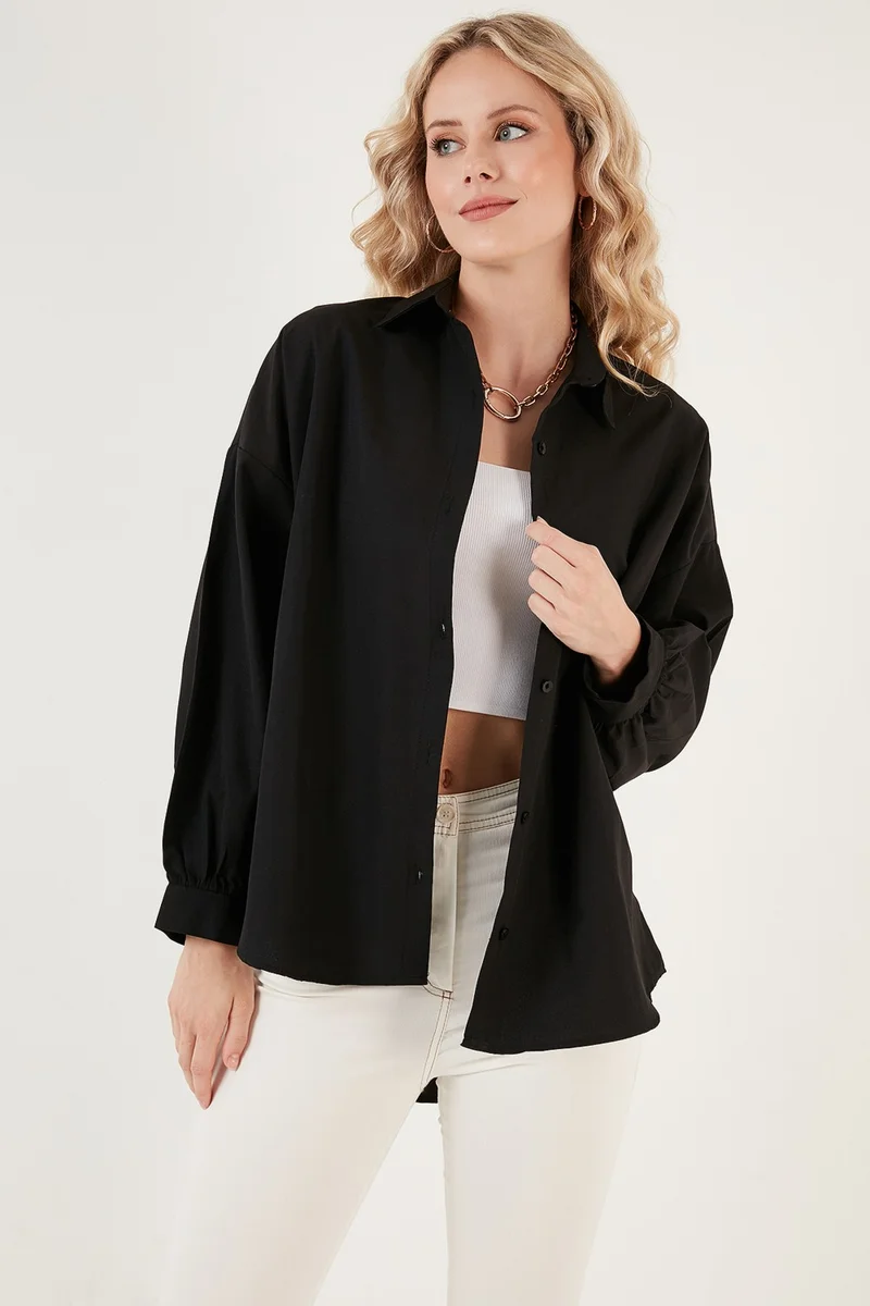 Lela Cotton Comfortable Cut Poplin Shirt Women's Shirt 6234788