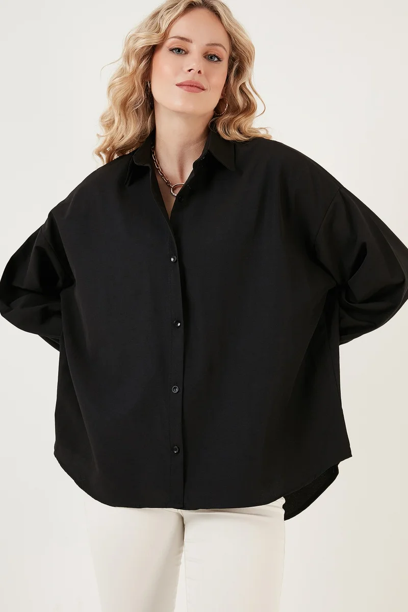 Lela Cotton Comfortable Cut Poplin Shirt Women's Shirt 6234788