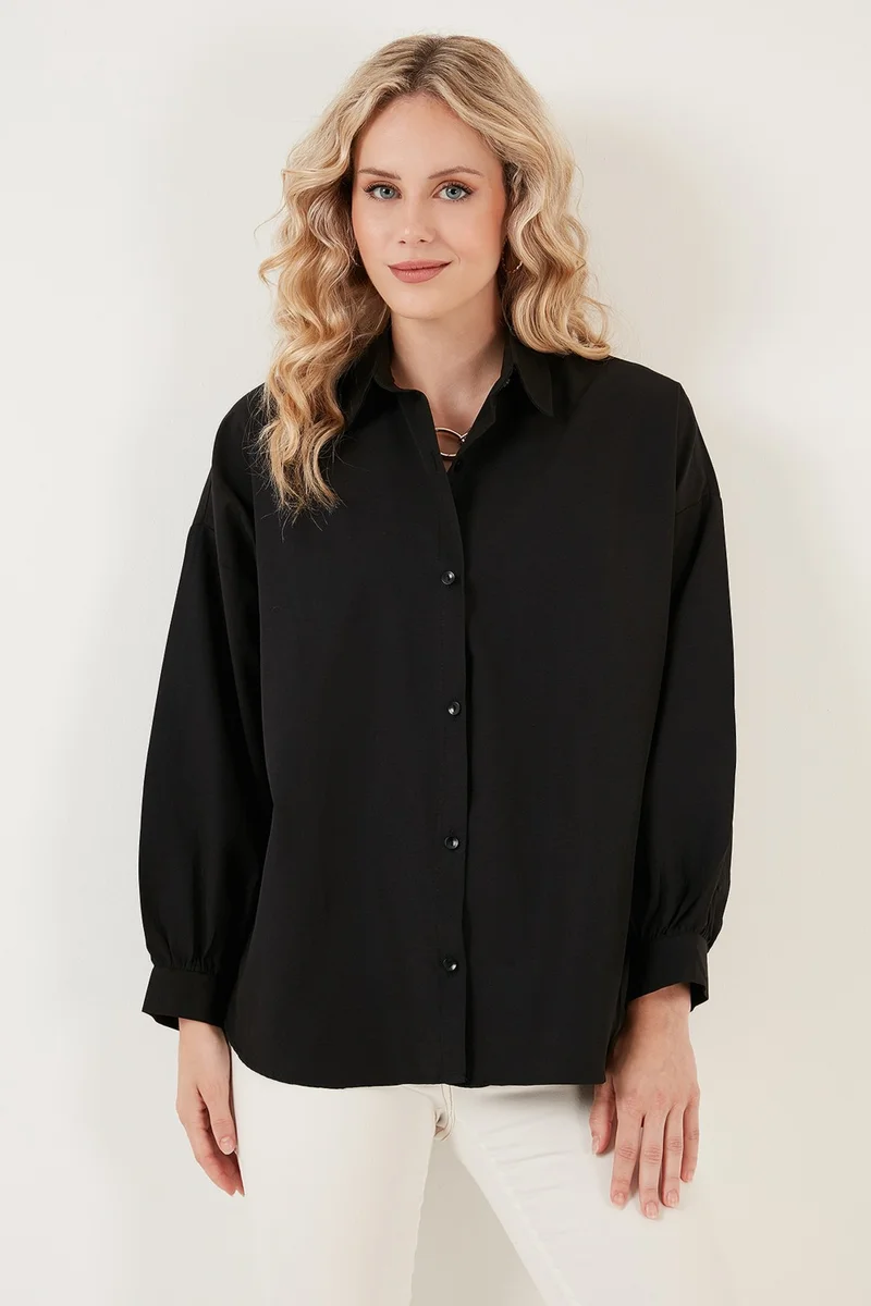 Lela Cotton Comfortable Cut Poplin Shirt Women's Shirt 6234788