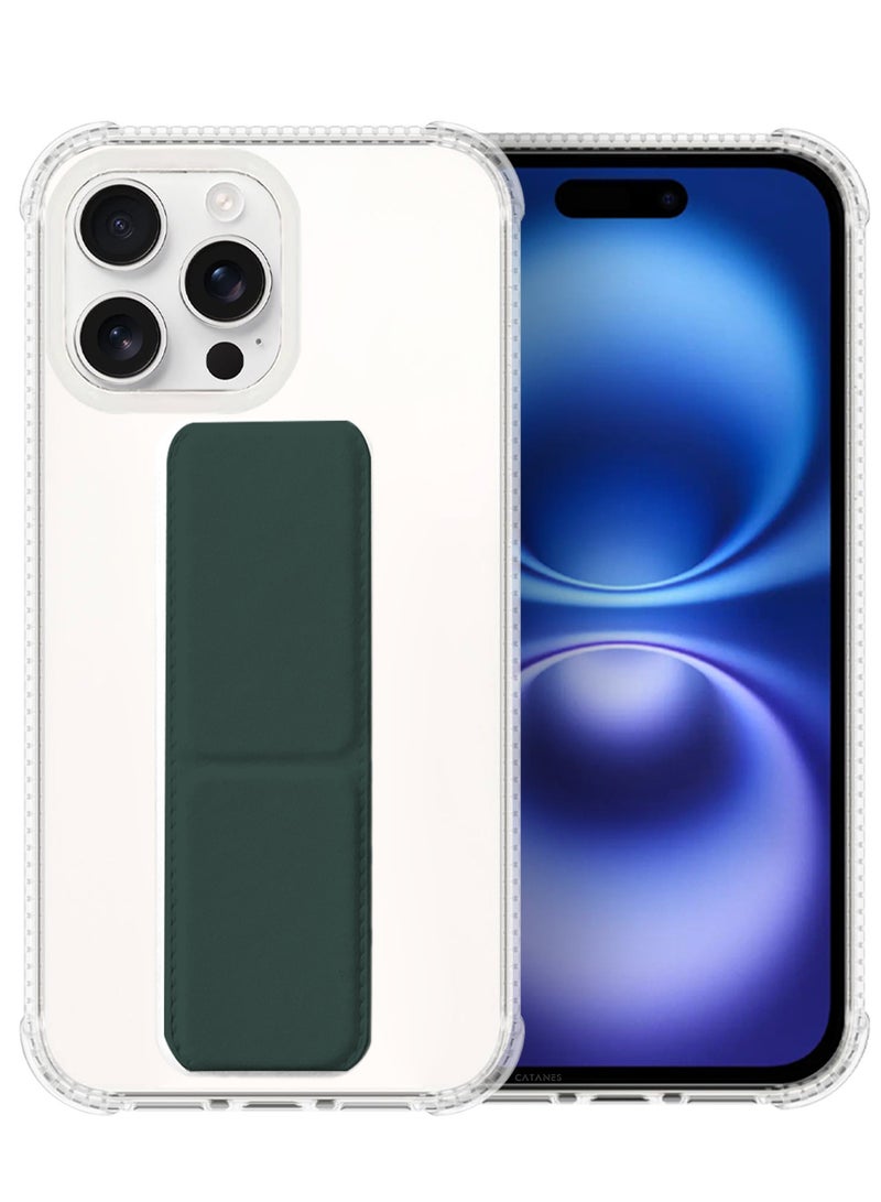 CATANES ( for iPhone 16 Pro ) 2 Pack, Case and Screen Protector, with Phone Grip and Expanding Stand, Kickstand Fully Protective Cover with Phone Grip Holder - Image 2