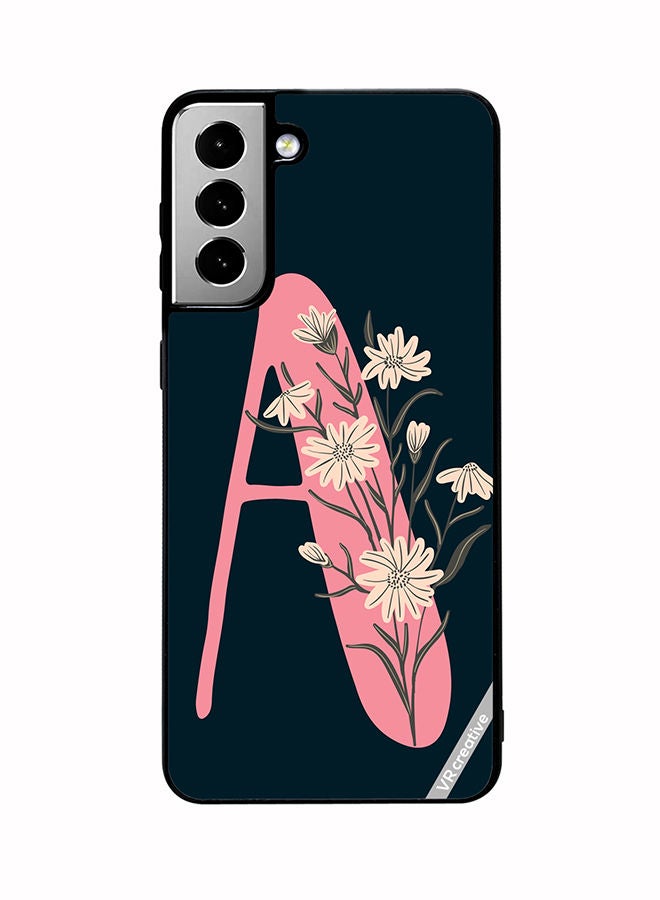 VR CREATIVE Protective Case Cover For Samsung Galaxy S21 FE 5G Alphabet A Design Multicolour - Image 1