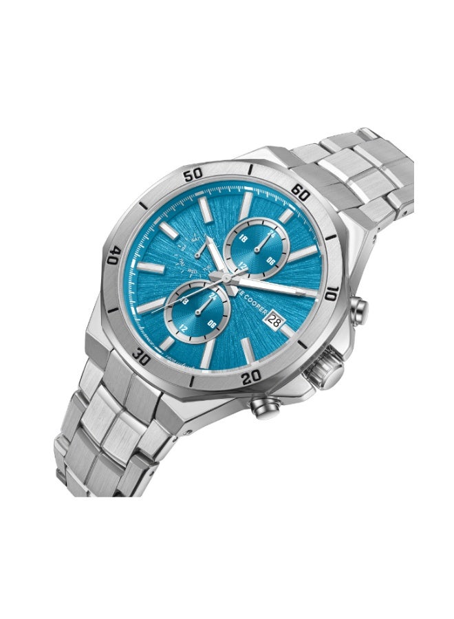 لي كوبر ساعة رجالية معدنية متعددة الوظائف ٤٣ مم - Image 2