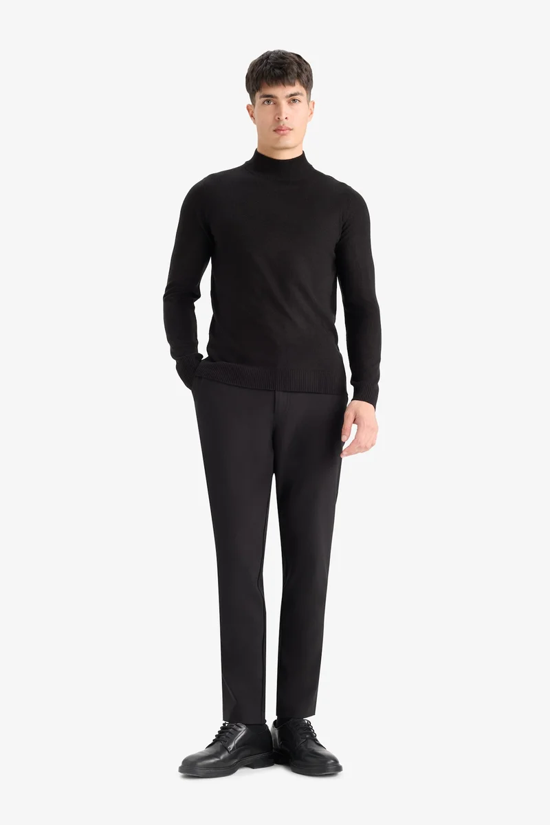 Defacto  Slim Fit Skinny Basic Knit Pullover for Men | Best Price UAE