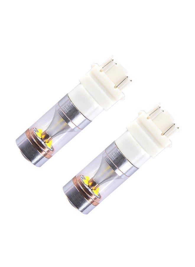 MUNTAQI 2-Piece T25/3157 Dual Wires 2300 LM 6000K 30W 6 LED CREE Canbus Car Brake Light - Image 1
