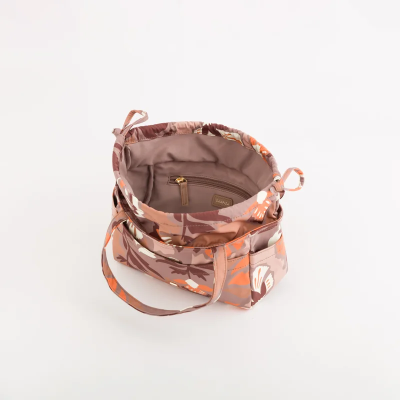 CARPISA Transfer Bag Bouquet Beauty Taupe/Multicolour