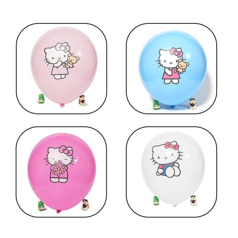 Thickened 2.8g Heart Dot Macaronshini Printing Balloon Bobo Ball Filled Inner Ball Decoration Birthday Party 12 inch KT