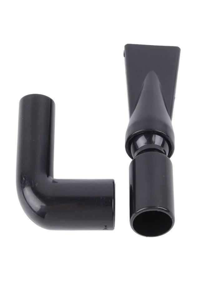 Chiffonade Black Plastic Aquarium Water Outlet Rotatable Elbow Pipe Fitting Fish Tank Nozzle Duckbill Sprinkler Aquarium Canister Filter(L) - Image 1