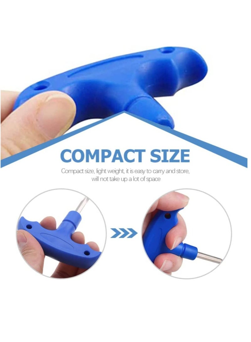 SOLARAE Golf Wrench Tool, T-key Set,T-Handle Spanner Socket Wrench, 2Pcs Wrenches For Golfs T-Type Wrenches T-shaped Designed Screwdrivers Cleat Tool - Image 4