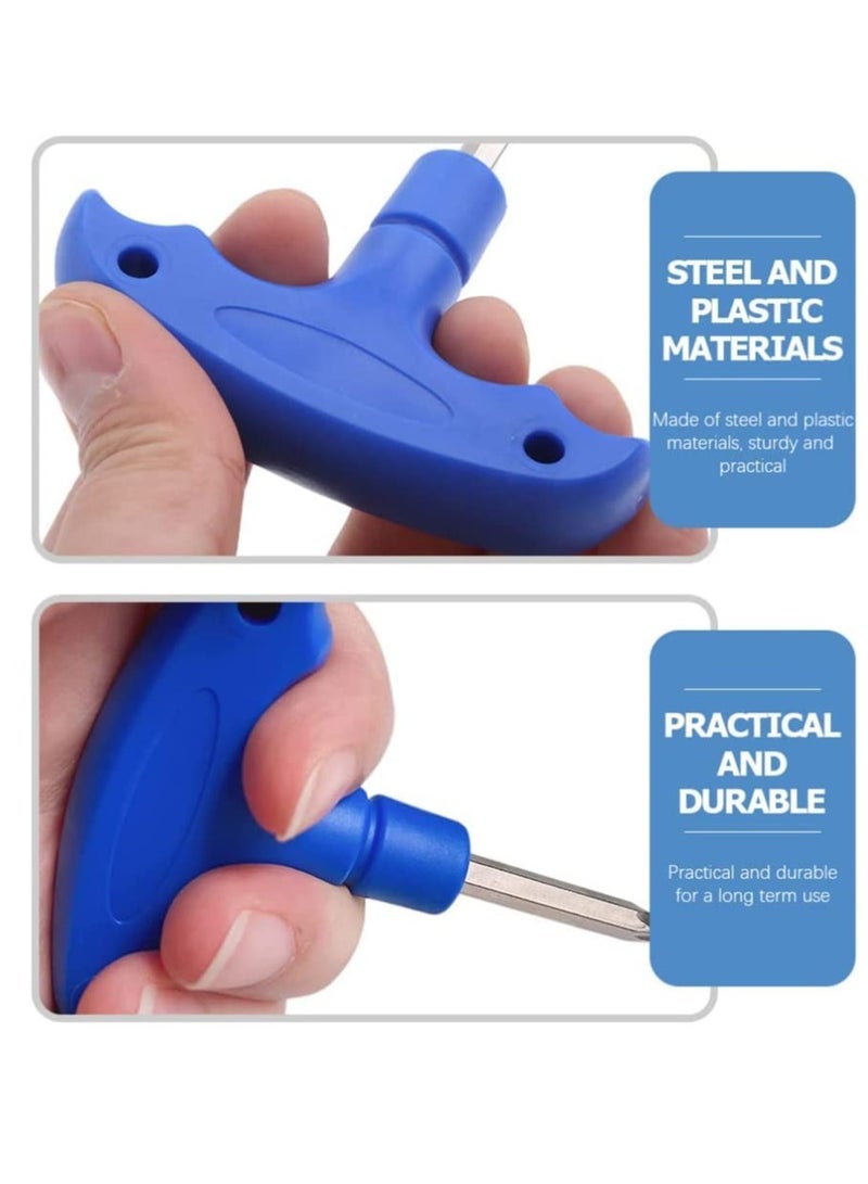 SOLARAE Golf Wrench Tool, T-key Set,T-Handle Spanner Socket Wrench, 2Pcs Wrenches For Golfs T-Type Wrenches T-shaped Designed Screwdrivers Cleat Tool - Image 3