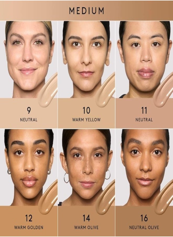 FENTY BEAUTY - ​Fenty Beauty Eaze Drop Blurring Skin Tint – Shade 9 - Medium With Neutral Undertones – 32ml / 1.08 fl oz – Lightweight, Buildable Coverage with Hydrating QuickBlur Complex​ Fenty Beauty +1 Glamour +1 - Image 1