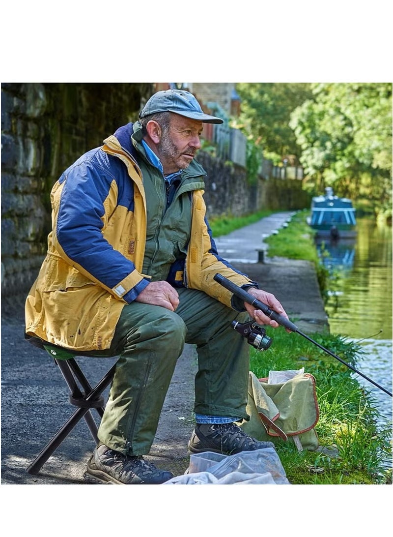 بلو فاير مجموعة 4 كراسي ثلاثية القوائم قابلة للطي – مقاعد محمولة للأنشطة الخارجية، التخييم، الصيد، ركوب القوارب والرياضة، مانعة للانزلاق، متينة، تتحمل حتى 200 كجم لكل كرسي - Image 5