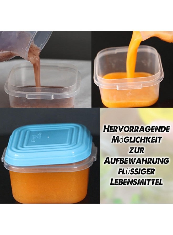 ARSUK Baby Food Containers 4oz/120ml - Baby Snack Containers - Reusable Small Freezer Jars with Leak Proof Lids - Toddler Weaning Snack Pots - Dishwasher, Freezer & Microwave Safe (8 PCS) - Image 4