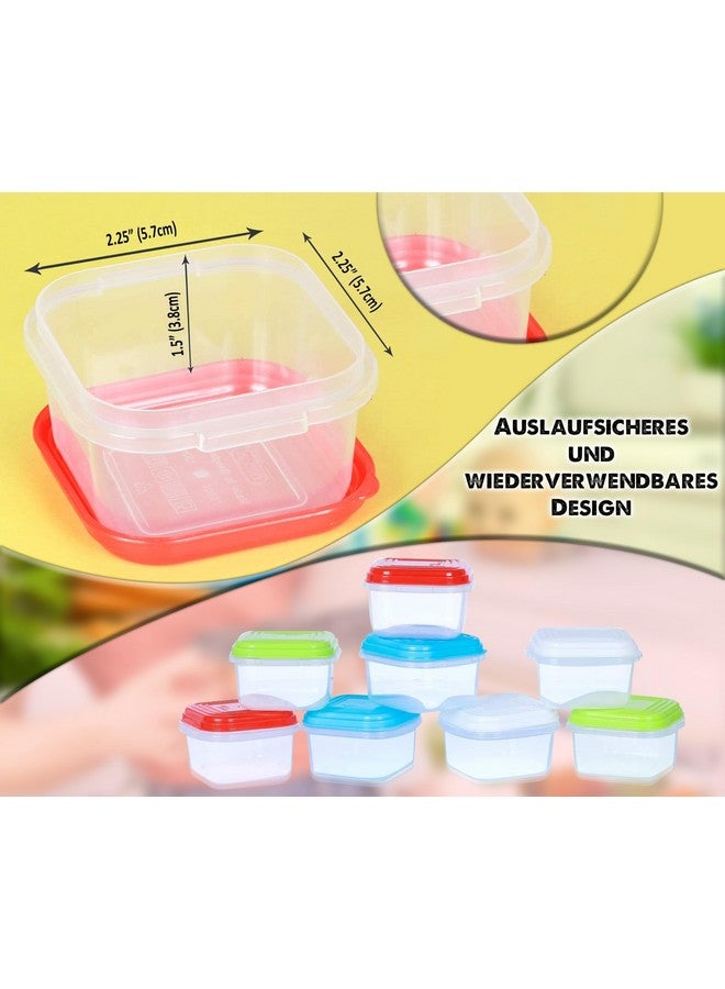ARSUK Baby Food Containers 4oz/120ml - Baby Snack Containers - Reusable Small Freezer Jars with Leak Proof Lids - Toddler Weaning Snack Pots - Dishwasher, Freezer & Microwave Safe (8 PCS) - Image 3