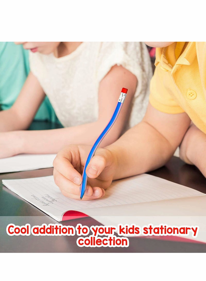 SYOSI 10 Piece Soft Flexible Bendy Pencils Colourful Magic Novelty Pencil for Kids Durable Non Toxic Birthday Party Bag Fillers Favours Stocking Classroom Gifts - Image 3
