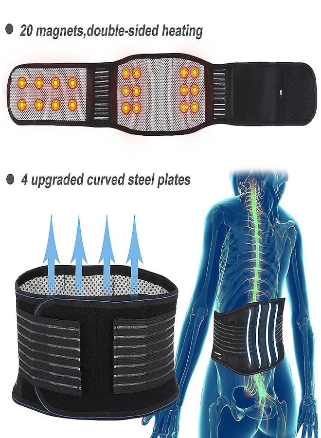 Heating Pad For Back Pain Massage - Heated Waist Belt Wrap - Belly And Back Pain Relie(Size: XL) - Image 2