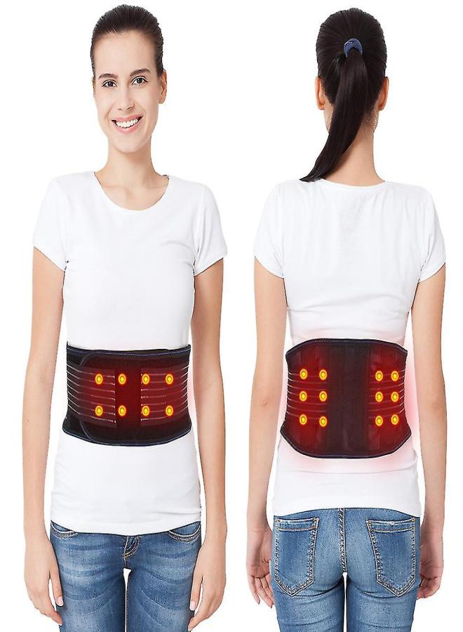 Heating Pad For Back Pain Massage - Heated Waist Belt Wrap - Belly And Back Pain Relie(Size: XL) - Image 1