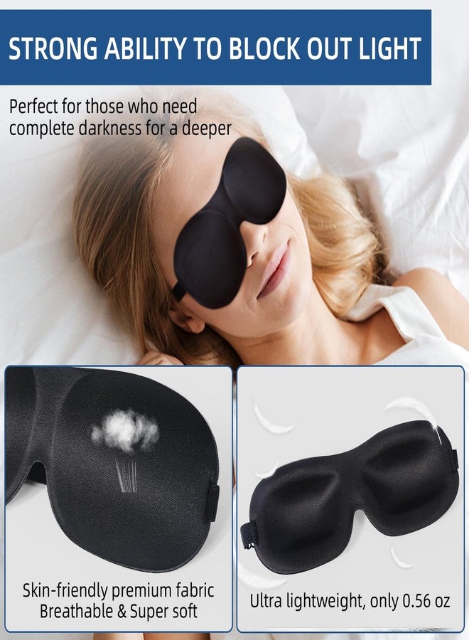 VEKDA 4-Pack Eye Masks for Sleep with Adjustable Strap Comfortable Sleep Masks for Women and Man Night Sleep, Travel, Nap Gery - Image 5