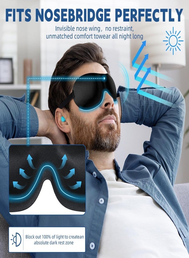 VEKDA 4-Pack Eye Masks for Sleep with Adjustable Strap Comfortable Sleep Masks for Women and Man Night Sleep, Travel, Nap Gery - Image 3