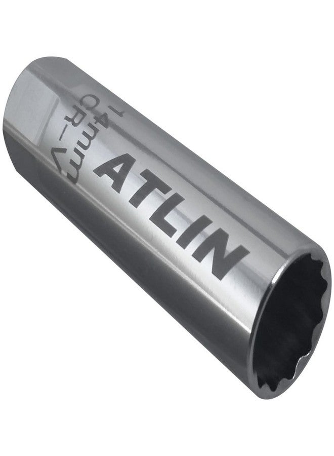 ATLIN Thin Wall Spark Plug Socket 12-Point, 14-millimeters Compatible with BMW, Nissan, Mini - Image 1