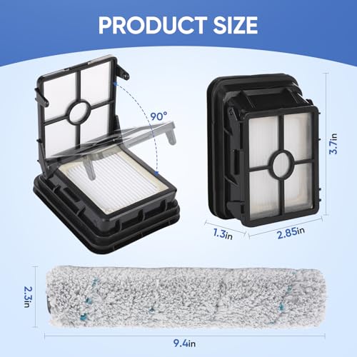 LBLVBNEWD Multi-Surface Pet Brush Rolls 2787 & Vacuum Filters 1866 Replacement Parts,Compatible with Bissell CrossWave Max 2554A,2590,2593,2596,for HydroSteam 35151, 3515, 35152, 3513, 3518 Vacuums - Image 3