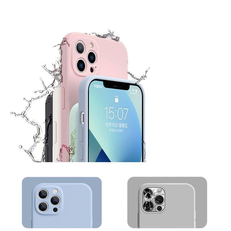 Protective Case | Shockproof Cover for iPhone 13 | Drop Protection | Light Cyan | Film - Image 3