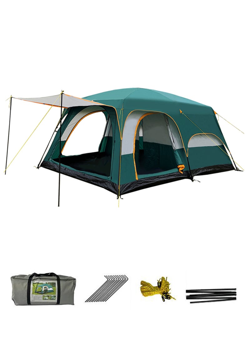 Arabest Camping Tent, Extra Large Tent 8-12 Person Family Cabin Tent, Double Layer Waterproof, 3 Doors and 3 Windows with Mesh, Big Tent for Camping, Outdoor, Picnic, Family, Friends Gathering  - Image 1