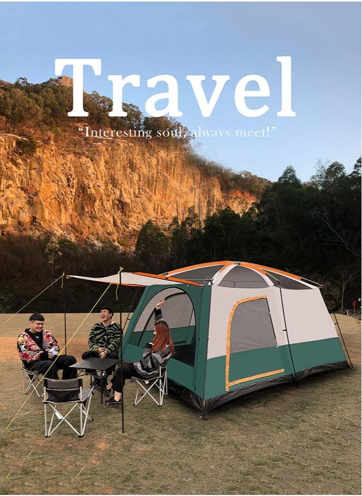 Arabest Camping Tent, Extra Large Tent 8-12 Person Family Cabin Tent, Double Layer Waterproof, 3 Doors and 3 Windows with Mesh, Big Tent for Camping, Outdoor, Picnic, Family, Friends Gathering  - Image 5