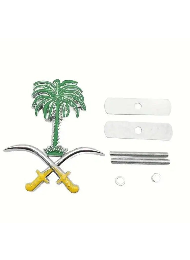 سبايدر علامة نخلة وسيفين للشبك الأمامي ، تمتاز بأناقة و حجم مناسب تعطي سيارتك فخامة - Image 3