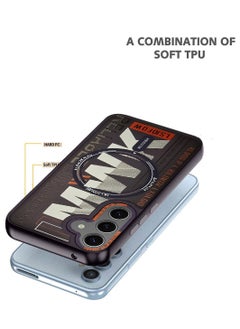Techie Aesthetic Translucent TPU MWK Magnetic Magsafe Case with Raised Camera Lens Protector for Samsung Galaxy S24 - Dark Purple  - Image 4