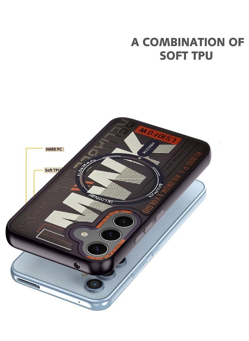 Techie Aesthetic Translucent TPU MWK Magnetic Magsafe Case with Raised Camera Lens Protector for Samsung Galaxy S24 - Dark Purple  - Image 4