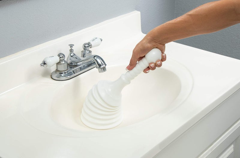 Master Plunger MPS4-4 Sink & Drain Plunger for Kitchen Sinks, Bathroom Sinks, Showers, and Bathtubs. Small and Strong Design with Large Bellows Commercial & Residential Use, White - Image 3