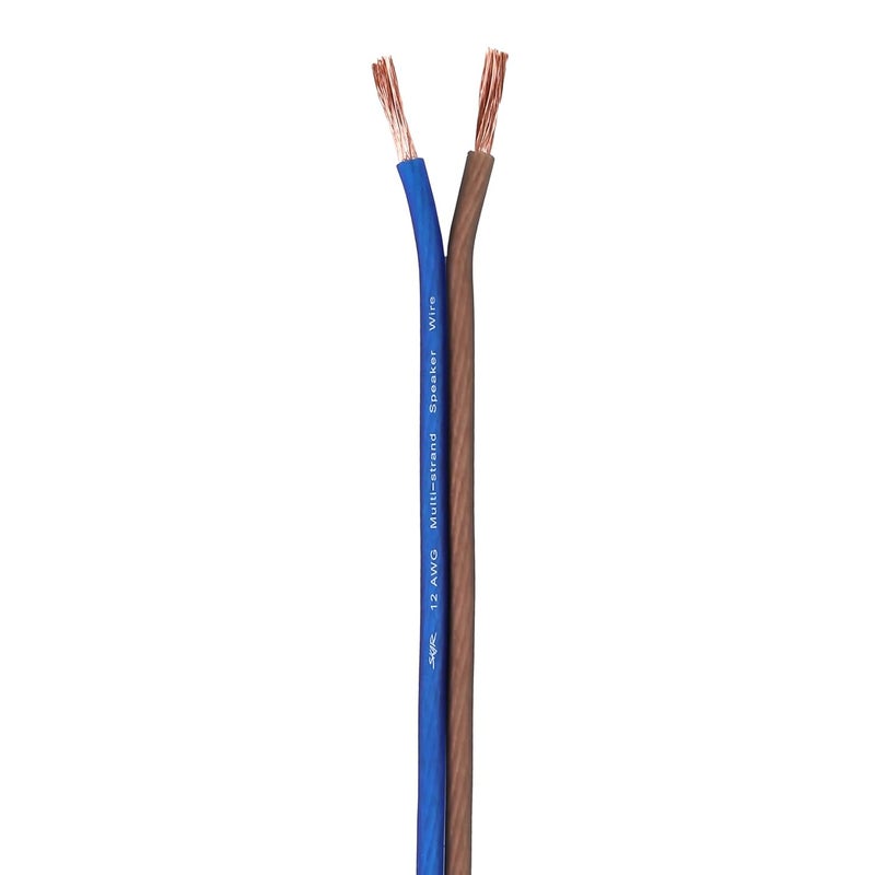 SKAR AUDIO 12 Gauge AWG Audio Speaker Wire - 30 Feet (Blue/Brown) - Image 5
