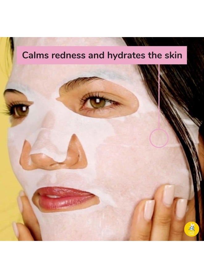 FACETORY K Beauty Face Mask Skin Care - SUN BAE SOOTHING Sheet Mask with Aloe & Shea Butter | After Sun Care, Soothe & Restore (5 Pack) - Image 5