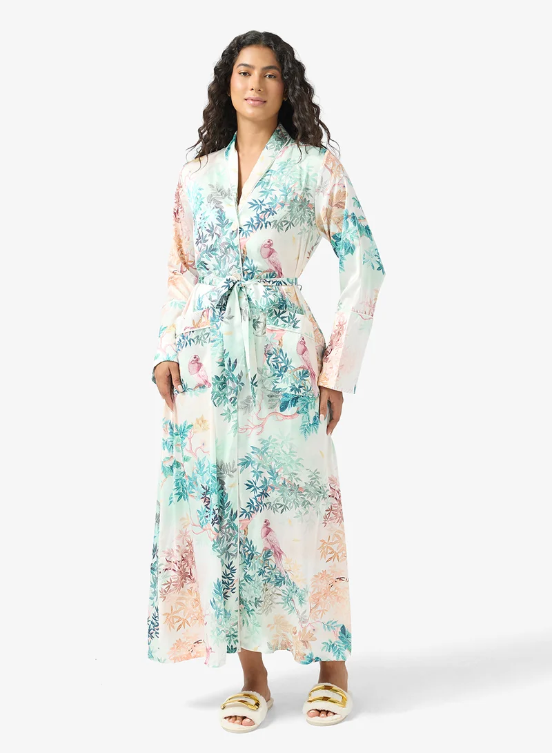 Floral Printed Robe
