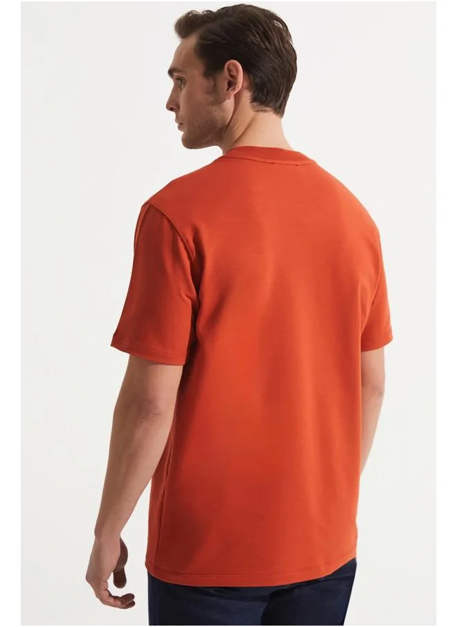 JUNE June Men Printed T-Shirt Light Brown