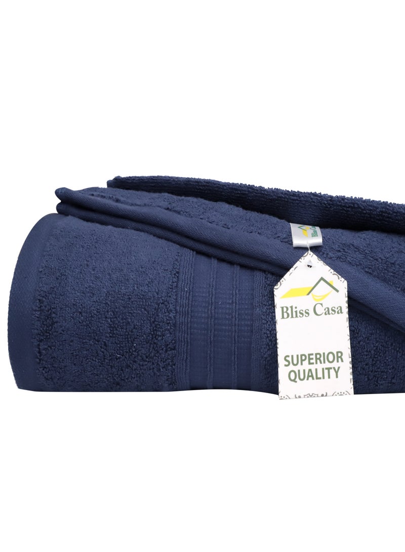 Bliss Casa Bath Towels (2 Pack, 80 x 160 cm) - 650 GSM Bathroom Towel Set - 100% Cotton 20/D Ring Spun Luxury Towels Set Highly Absorbent, Quick Dry and Soft Feel Bathroom Towels - Image 5