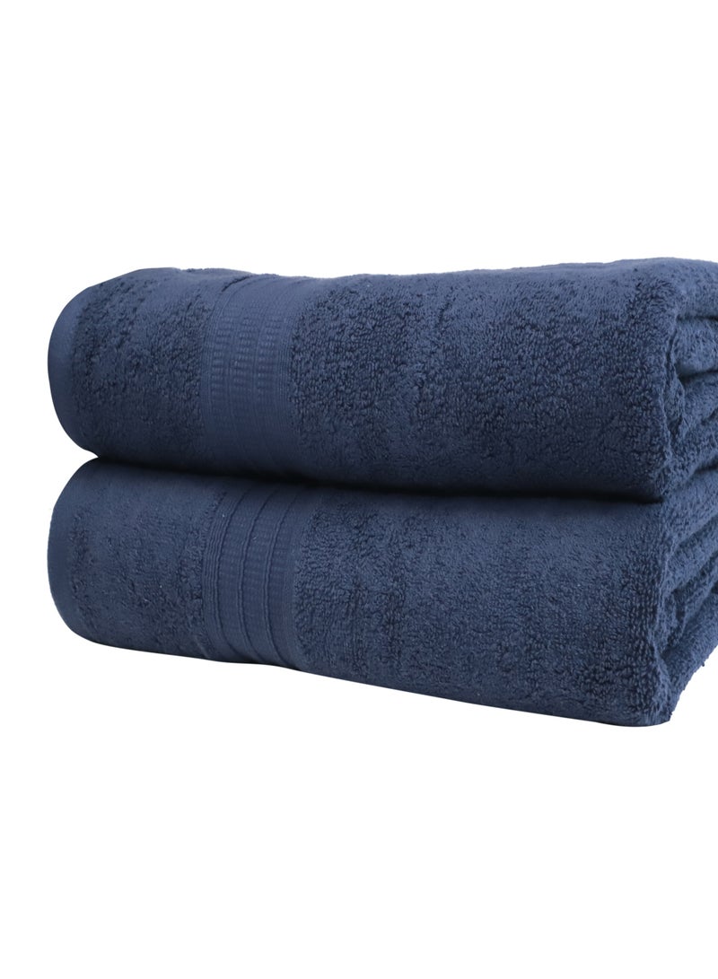 Bliss Casa Bath Towels (2 Pack, 80 x 160 cm) - 650 GSM Bathroom Towel Set - 100% Cotton 20/D Ring Spun Luxury Towels Set Highly Absorbent, Quick Dry and Soft Feel Bathroom Towels - Image 3