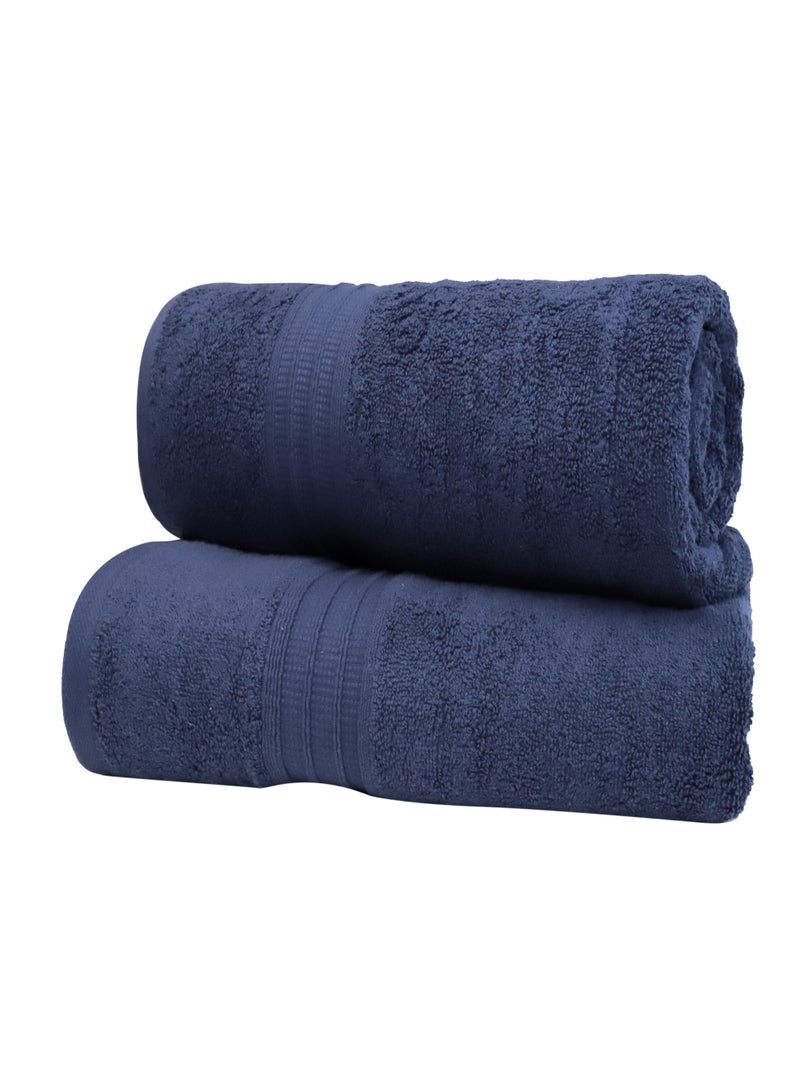 Bliss Casa Bath Towels (2 Pack, 80 x 160 cm) - 650 GSM Bathroom Towel Set - 100% Cotton 20/D Ring Spun Luxury Towels Set Highly Absorbent, Quick Dry and Soft Feel Bathroom Towels - Image 4