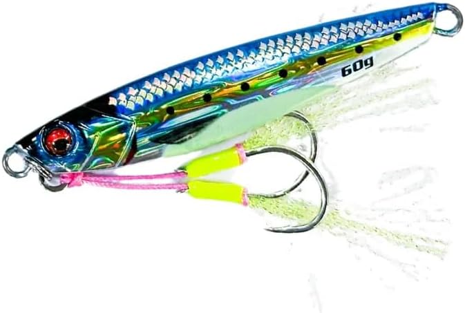 JIGGAT Alive I Jigs - 60g Glow Sardine Fishing Lure