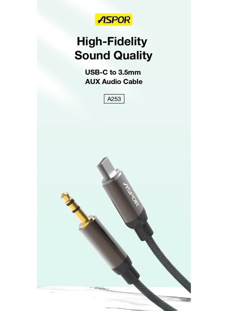 أسبور كيبل صوت ASPOR A253 AUX – تجربة صوت نقية وجودة مضمونة 🔊 - Image 4
