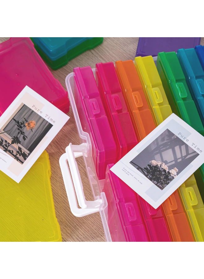 Novelinks Photo Case 4" x 6" Photo Box Storage - 16 Inner Photo Keeper Photo Organizer Cases Photos Storage Containers Box for Photos (Multi-Colored) - Image 4