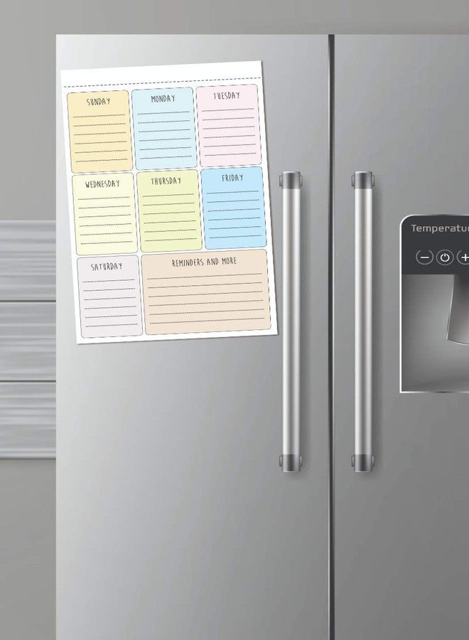 TECHBITE Weekly Planner Dry Erase Magnetic Board for Refrigerator, Almirah, Kitchen-Board 17 inch x 11 Inch (Weekly Planner Magnetic) - Image 2