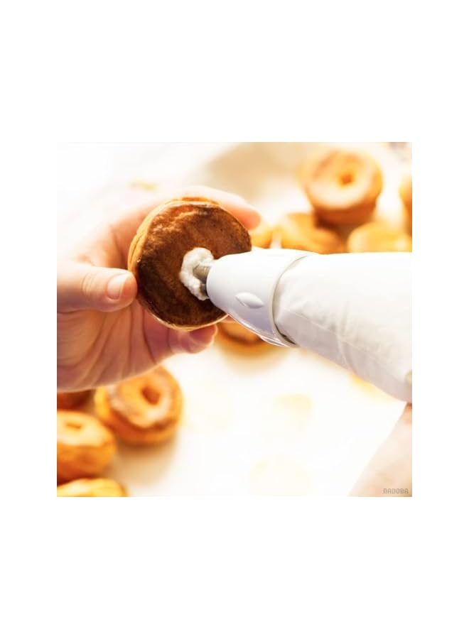 S-TOP 3PCS Piping Bag Nozzles Set Stainless Steel Cake Decorating Cake Tips For Puff - Image 4