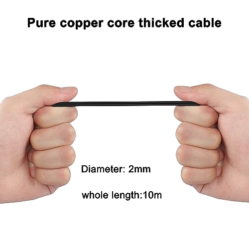 MEIRIYFA MEIRYFA 4 Pin Dash Cam Cable Rear View Camera Wire 4 Pin Male to 2.5mm Male Plug Car Backup Camera Reverse Mirror Extension Cord for Trucks,RV,Bus (32.8FT) - Image 5