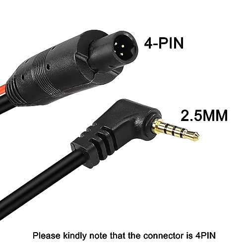 MEIRIYFA MEIRYFA 4 Pin Dash Cam Cable Rear View Camera Wire 4 Pin Male to 2.5mm Male Plug Car Backup Camera Reverse Mirror Extension Cord for Trucks,RV,Bus (32.8FT) - Image 4