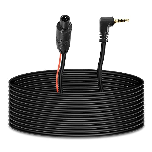 MEIRIYFA MEIRYFA 4 Pin Dash Cam Cable Rear View Camera Wire 4 Pin Male to 2.5mm Male Plug Car Backup Camera Reverse Mirror Extension Cord for Trucks,RV,Bus (32.8FT) - Image 1