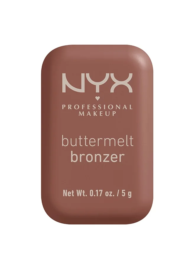 NYX PROFESSIONAL MAKEUP NYX Professional Makeup Buttermelt Bronzer, Powder Bronzer, 12 HR Wear, Fade Resistant & Transfer Resistant, Butta Off